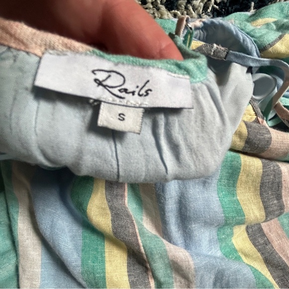 RAILS ARI DRESS IN JAMAICA STRIPE linen blend - Picture 9 of 13